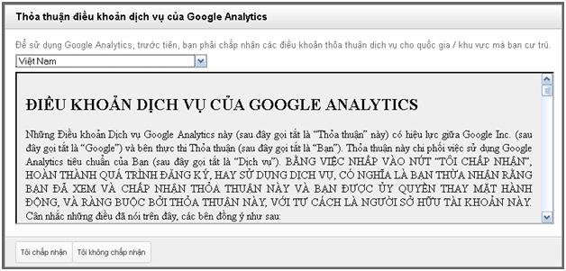 Đăng ký google analytics